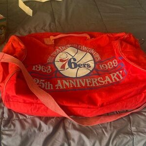 76ers 25th anniversary duffel bag